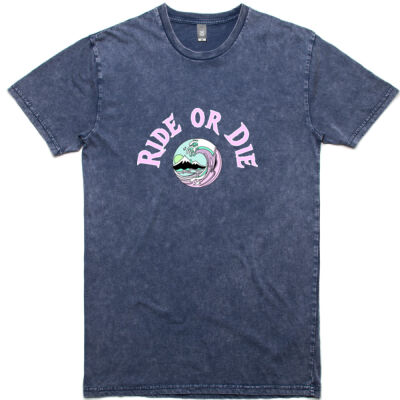 Ride or Die Stonewash Unisex Tee Thumbnail